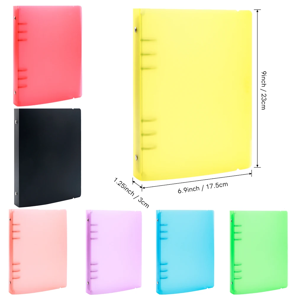 A5 Transparent Colorful Die Storage Book Binder Page Protectors Pockets for Stamp Storage Folder 2025 HOT