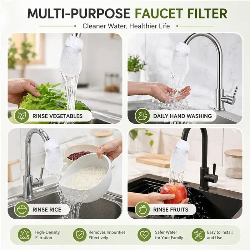 For Faucet Filtration Cotton Bag Filters, Effectively Blocks Particulate Impurities(50Pcs)