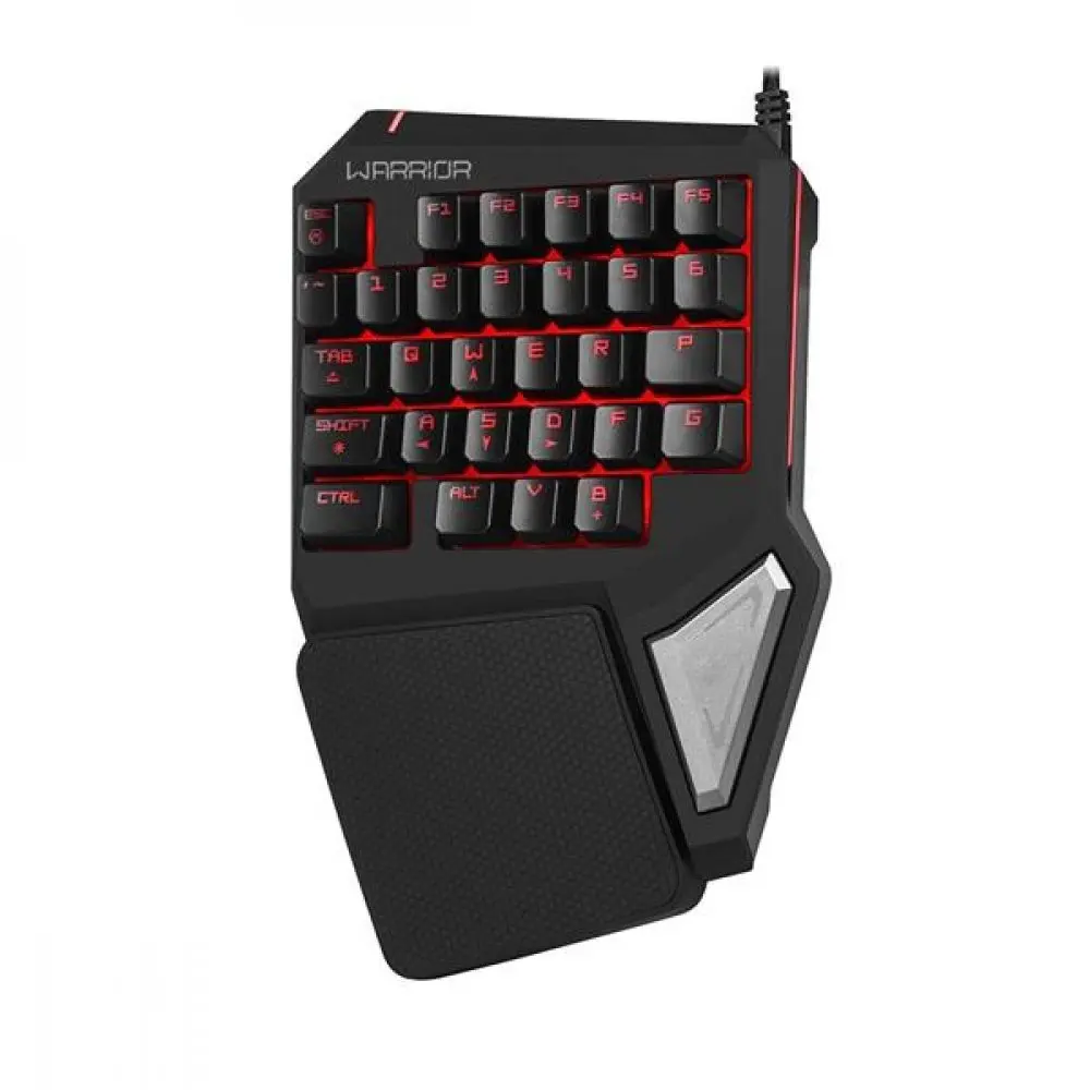 Gamer One Hand Drugi Semi Mechanical Keyboard with Warrior Black Led Light-TC238