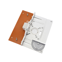 ABLQ Aluminium Router Table Insert Plate Electric Wood Milling Flip Board with Miter Gauge Guide Set Table Saw Workbench-C