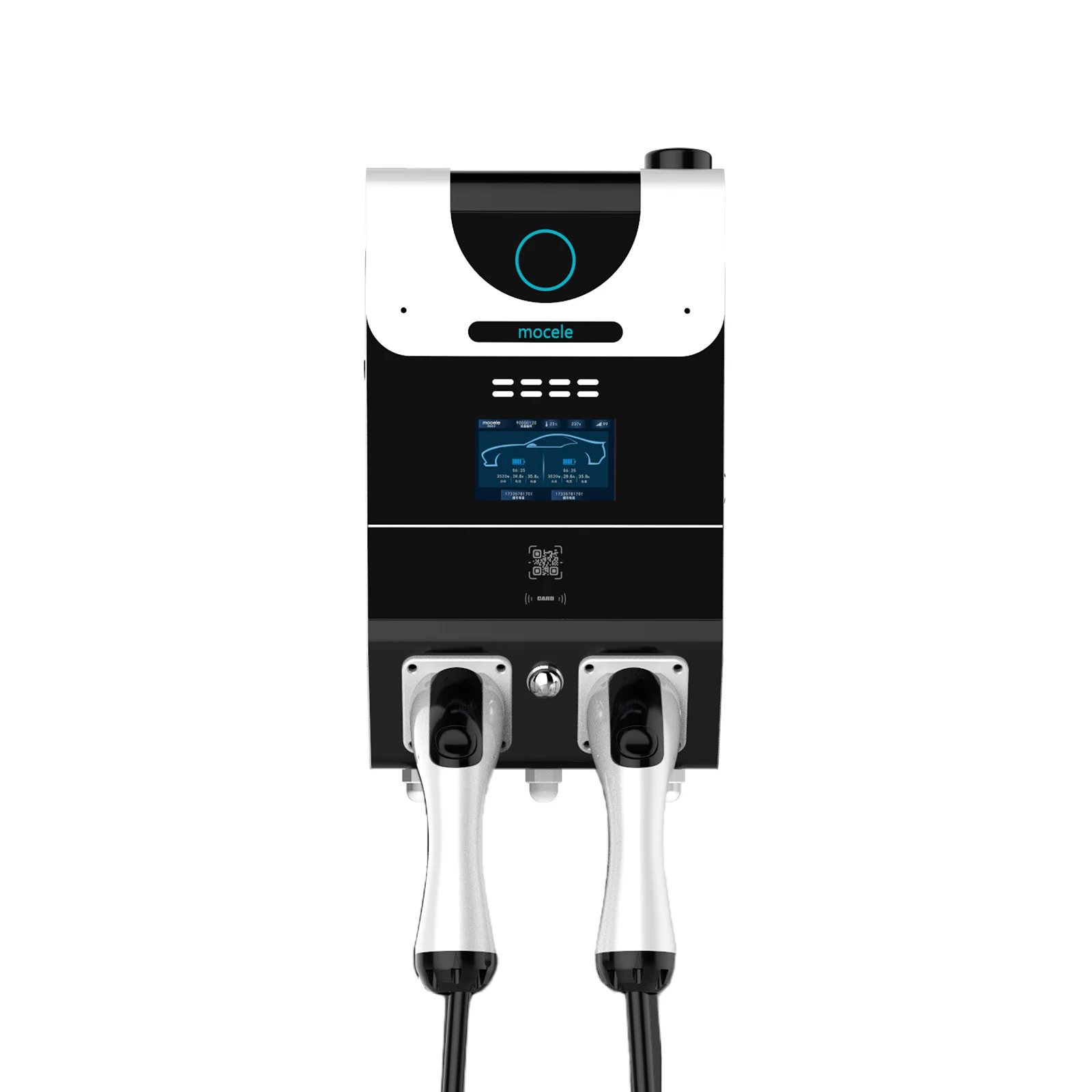 

XUDIANTONG 1 Phase 22KW AC EV Charger with Type 2 IEC62196-2 APP Wifi Control Cable Double guns Car Charging Pile