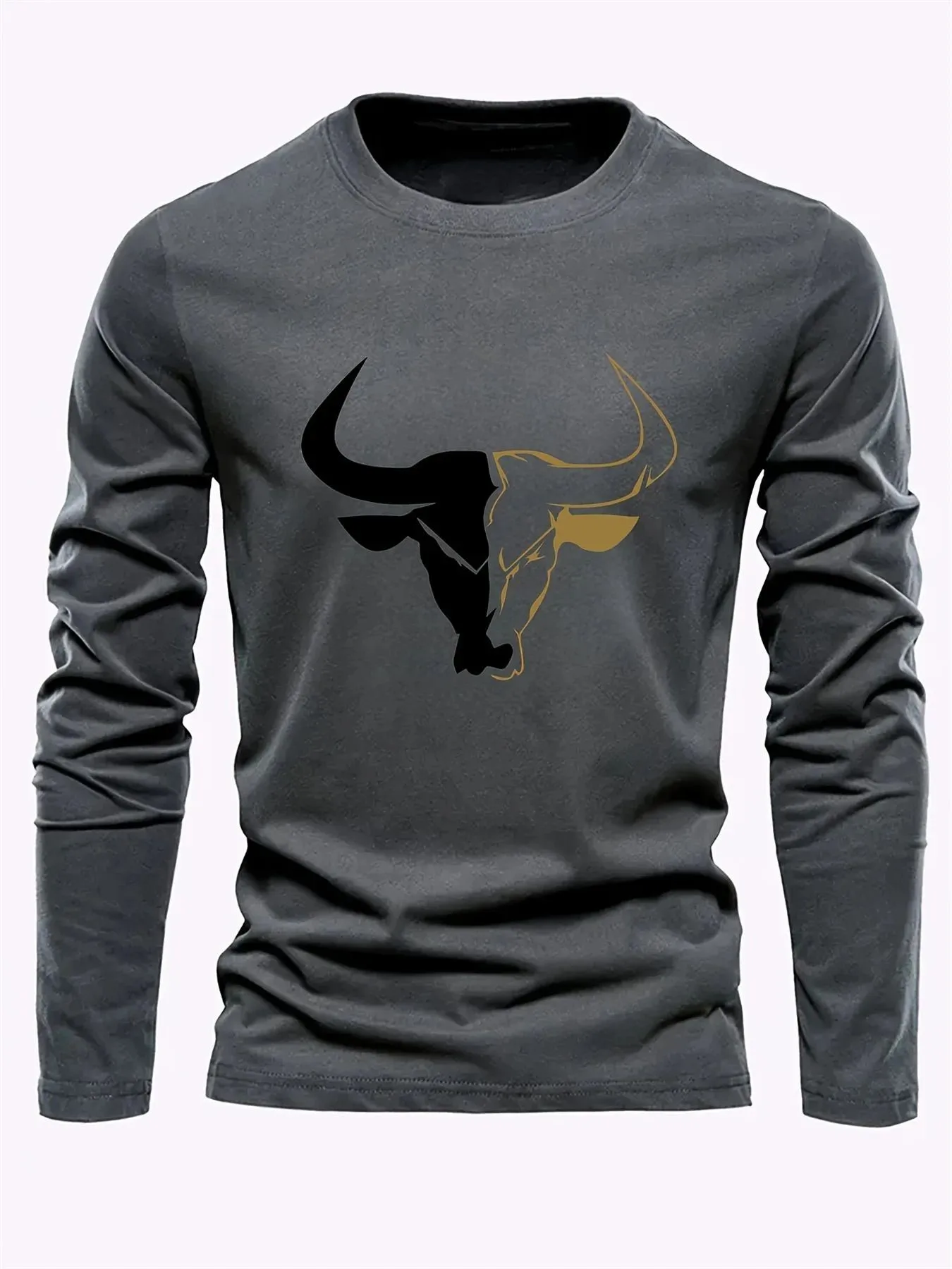 القميص الرجالي الجديد بأكمام طويلة لربيع وخريف 2025 عصري ومريح مع طباعة نمط ثلاثي الأبعاد #4