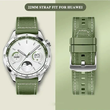 22 ミリメートルシリコン + 織ストラップ Huawei 社時計 GT4 46 ミリメートル時計 4/3 プロスマートウォッチバンド Huawei 社時計 GT ランナーベルトアクセサリー