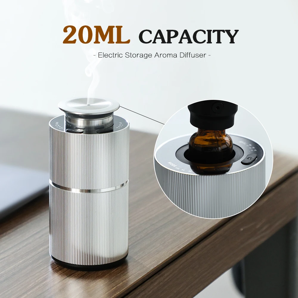 Domowy dyfuzor samochodowy Dystrybutor zapachów perfum Aromat powietrza Materiał ze stopu aluminium Do użytku biurowego Pojemność 20 ml Inteligentna płytka PCB Laid Flat
