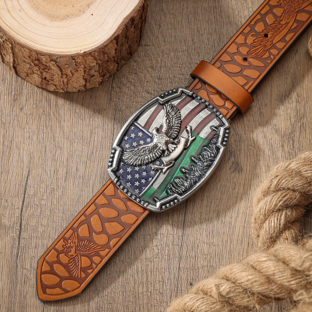 Ein PU-Gürtel für Damen und Herren, der den Stil von Western-Denim und Retro vereint, ist perfekt für alltägliche Freizeitausflüge. – Detail 7