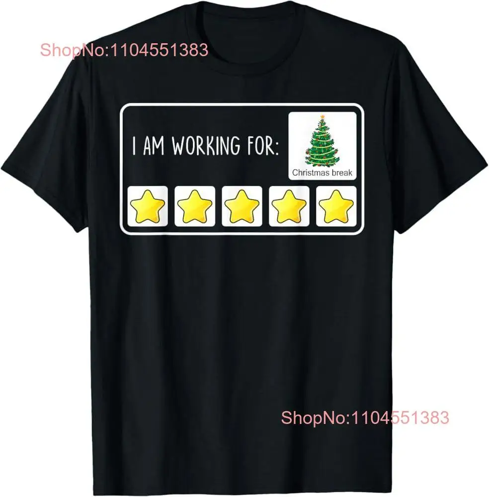 مضحك أنا العمل لاستراحة عيد الميلاد 5 نجوم لطيف شجرة عيد الميلاد تي شيرت #1