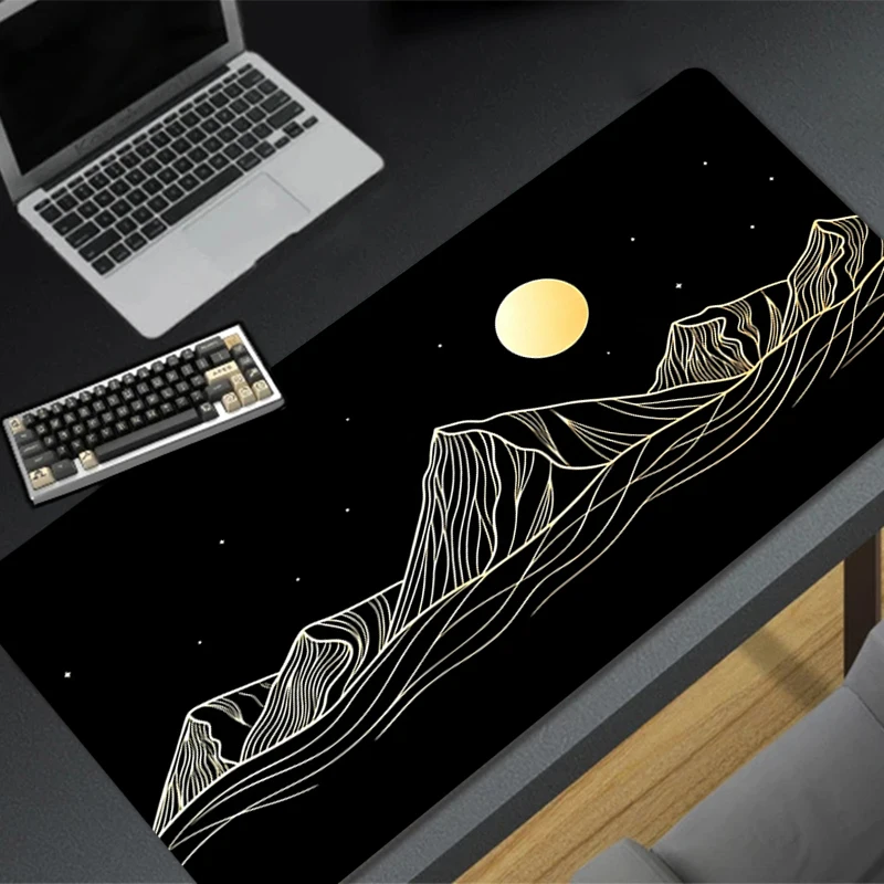 Artistic lines Mouse Pad Computer Desk Mat Large E-sports Gamer Mousepad Rubber Keyboard Pad Black Gaming Mausepad For Best Gift