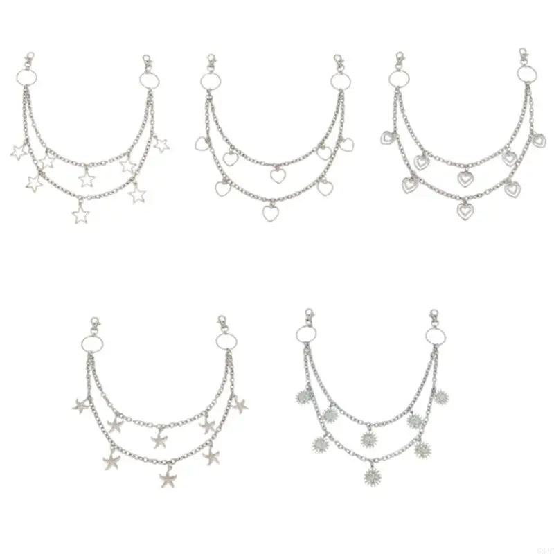 634C Star Charm Pants Chain Multilyer Bag Chain