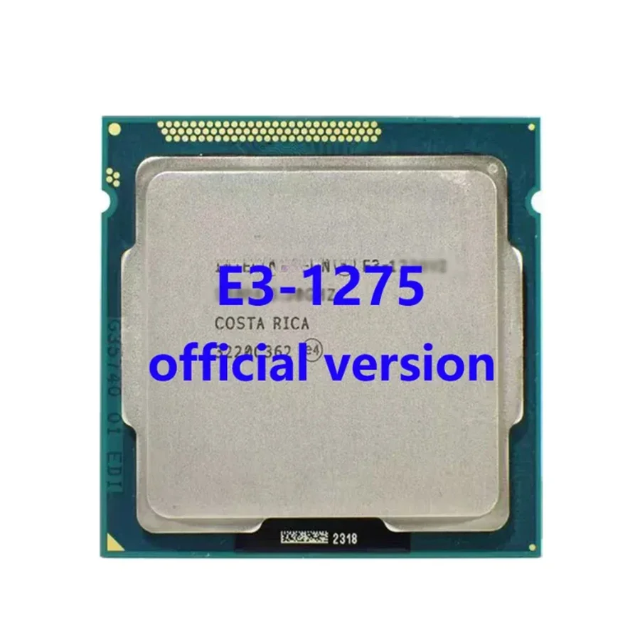 

E3-1275 3,4 Ghz/3,8 Ghz Quad-Core 8mb Cache 95W LGA1155 ЦП Xeon процессор 4-Core Для материнской платы B75 H61 DDR3 1066/1333