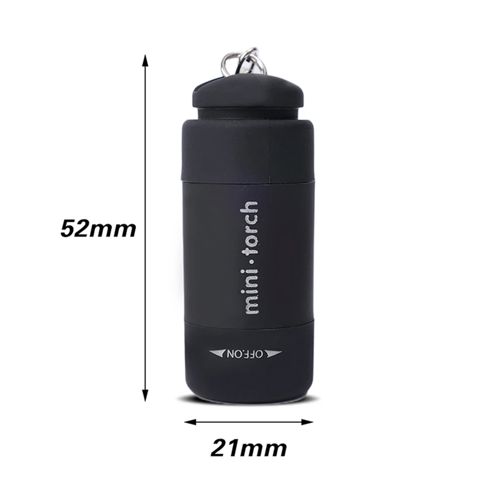 USB oplaadbare LED multifunctionele sterke lichte zak sleutelhanger zaklamp waterdichte buiten wandelen camping mini zaklamp - afbeelding 2