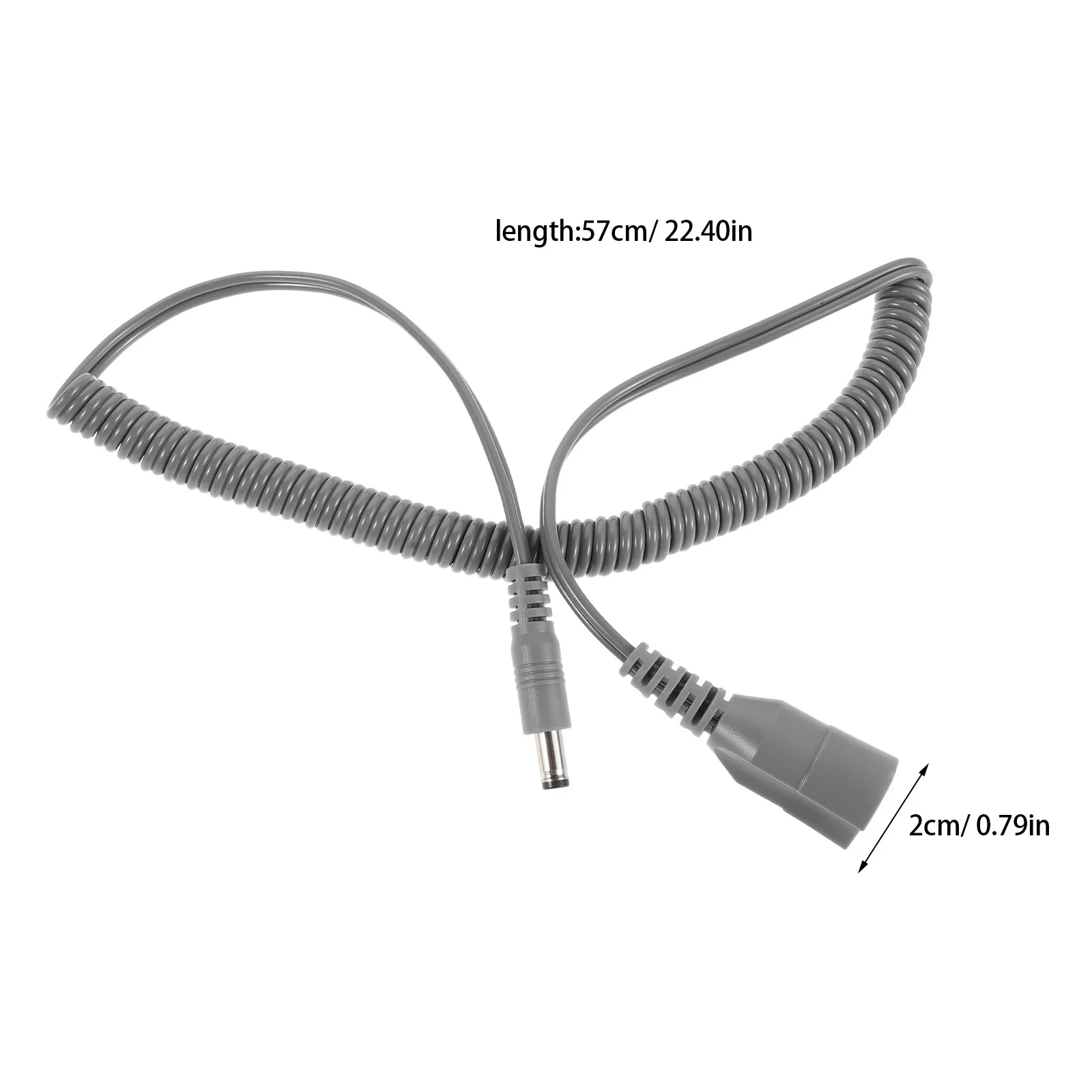 2pcs Drill Power Cord Replacement 30000Rpm Motor Cable For Electric Nail Machine Gray Compatible With Manicure Tools Nail Art