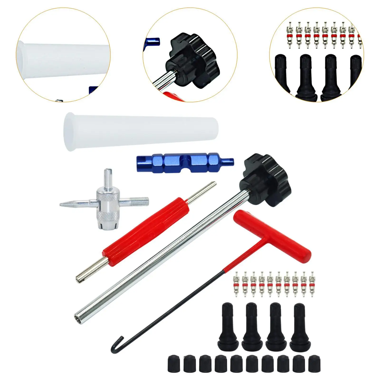 أداة إزالة الصمام الأساسية مزيل جذع الصمام لشاحنة الدراجات النارية