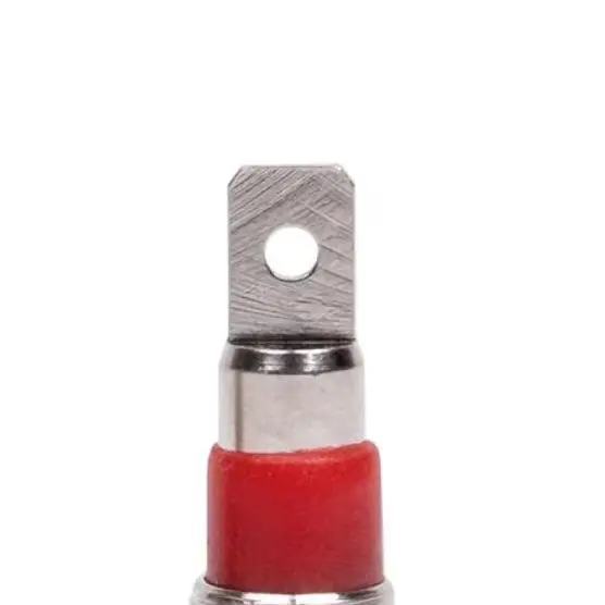 Terminale in rame nichelato con spina a banana, cavo di prova di alimentazione, presa, terminale di collegamento con spina a banana, 4 mm, 5 pezzi