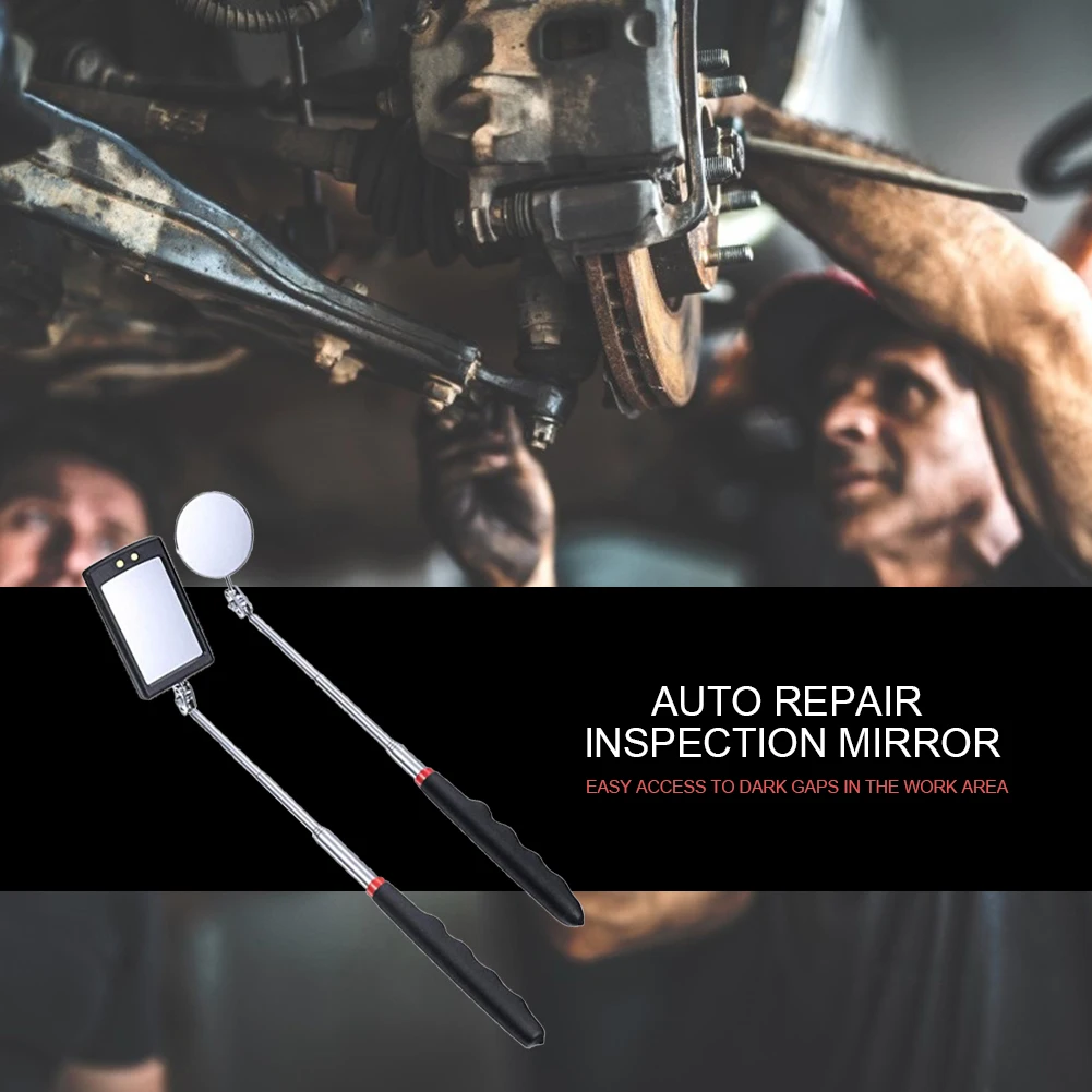 

Набор из 4 автомобильных телескопических зеркал для осмотра с регулируемым углом наклона и магнитным креплением для механического ремонта