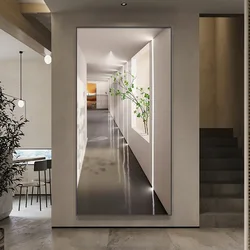 New Modern LED Luxury Style Entrance Vertical Decorative Painting Lamps Wall Stickers Murals Entrance Living Room Lights