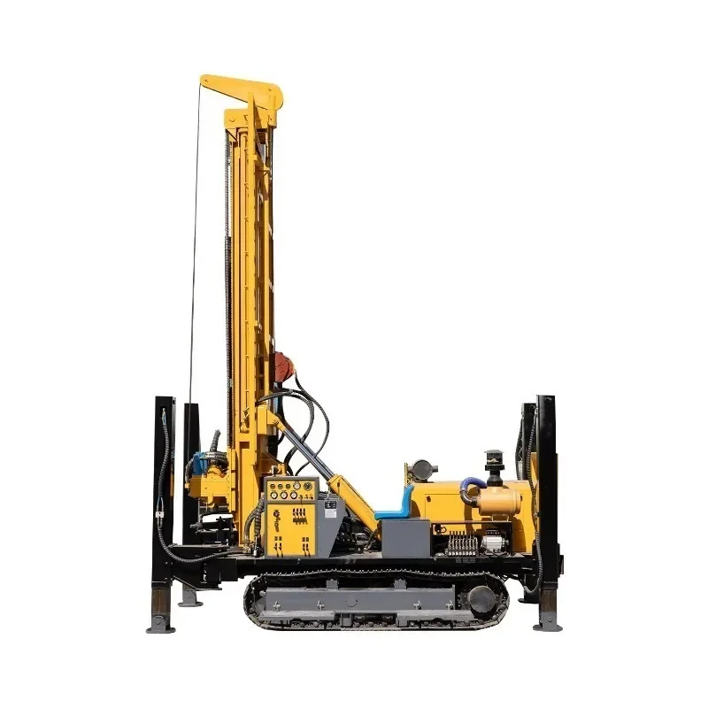 High Efficiency Diesel Crawler Water Well Drilling Rig Bore Well Drilling Machine
