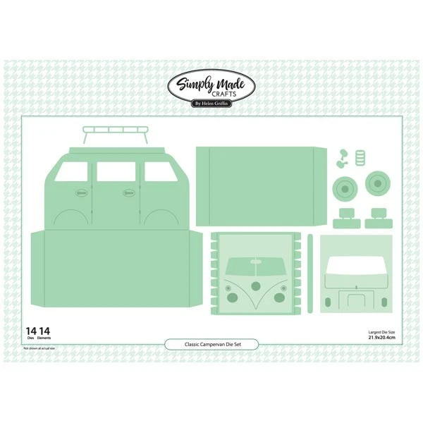 

The Classic Campervan Gift Box Pocket Metal Cutting Dies Set Scrapbooking Embossing Frame Card Craft Easter Birthday