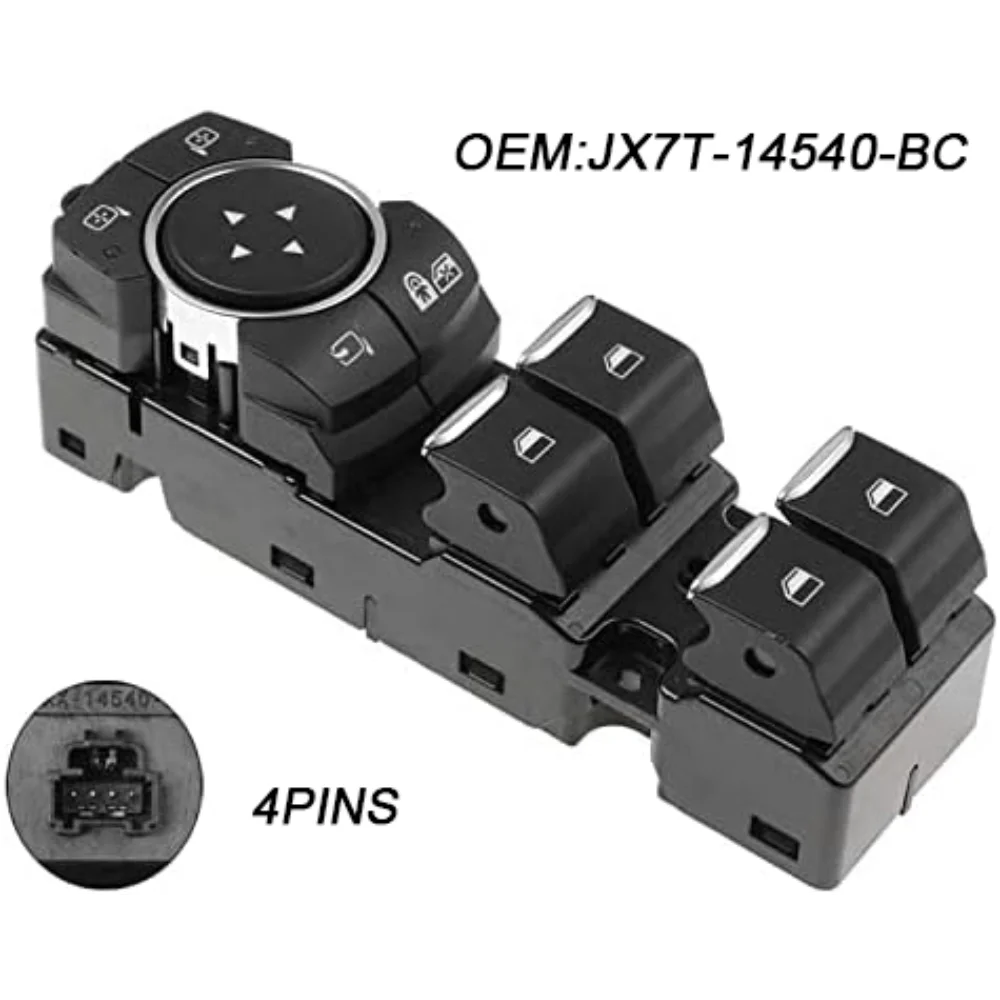 

JX7T-14540-BC Главный переключатель управления стеклоподъемником (левый руль) для FORD FOCUS 2019-2022, автомобильные аксессуары