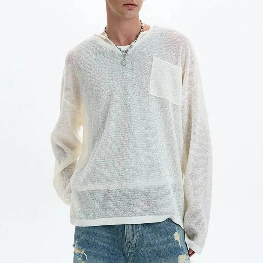 

Autumn New Men's Solid Color Long-Sleeved T-Shirt American Retro Unisex Fashion Trend Loose Breathable Daily Men's Tops 2025