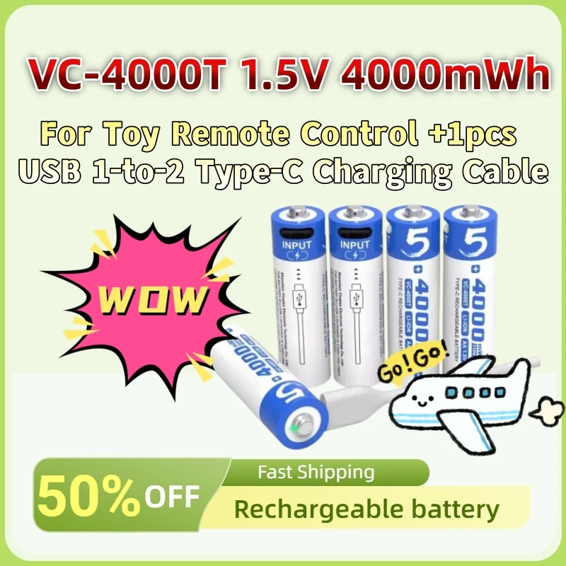 Grade A 4Pcs Aa Li-…