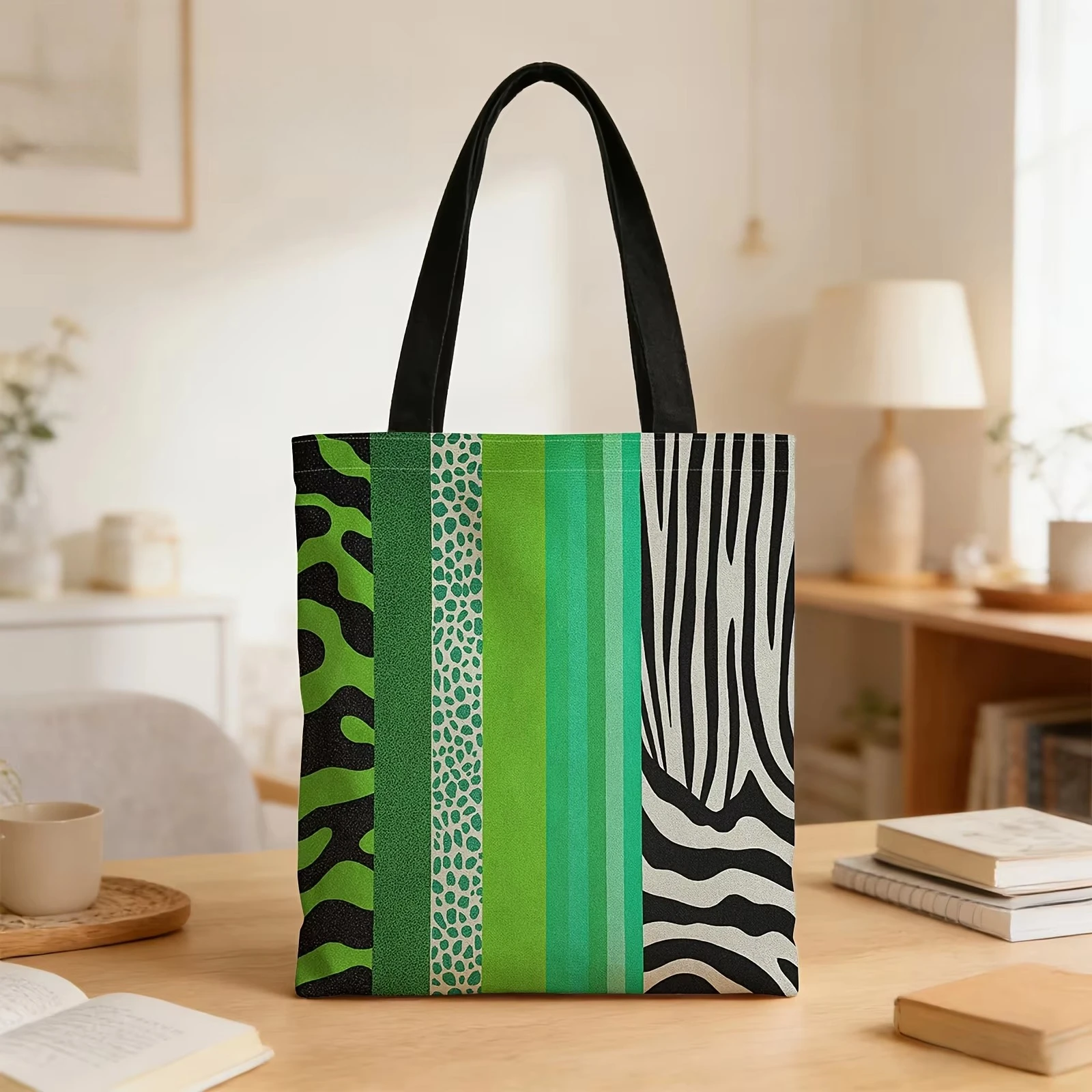 bolsa-de-lona-com-estampa-de-animais-mistos-padrao-de-leopardo-verde-e-zebra-reutilizavel-para-compras-diarias