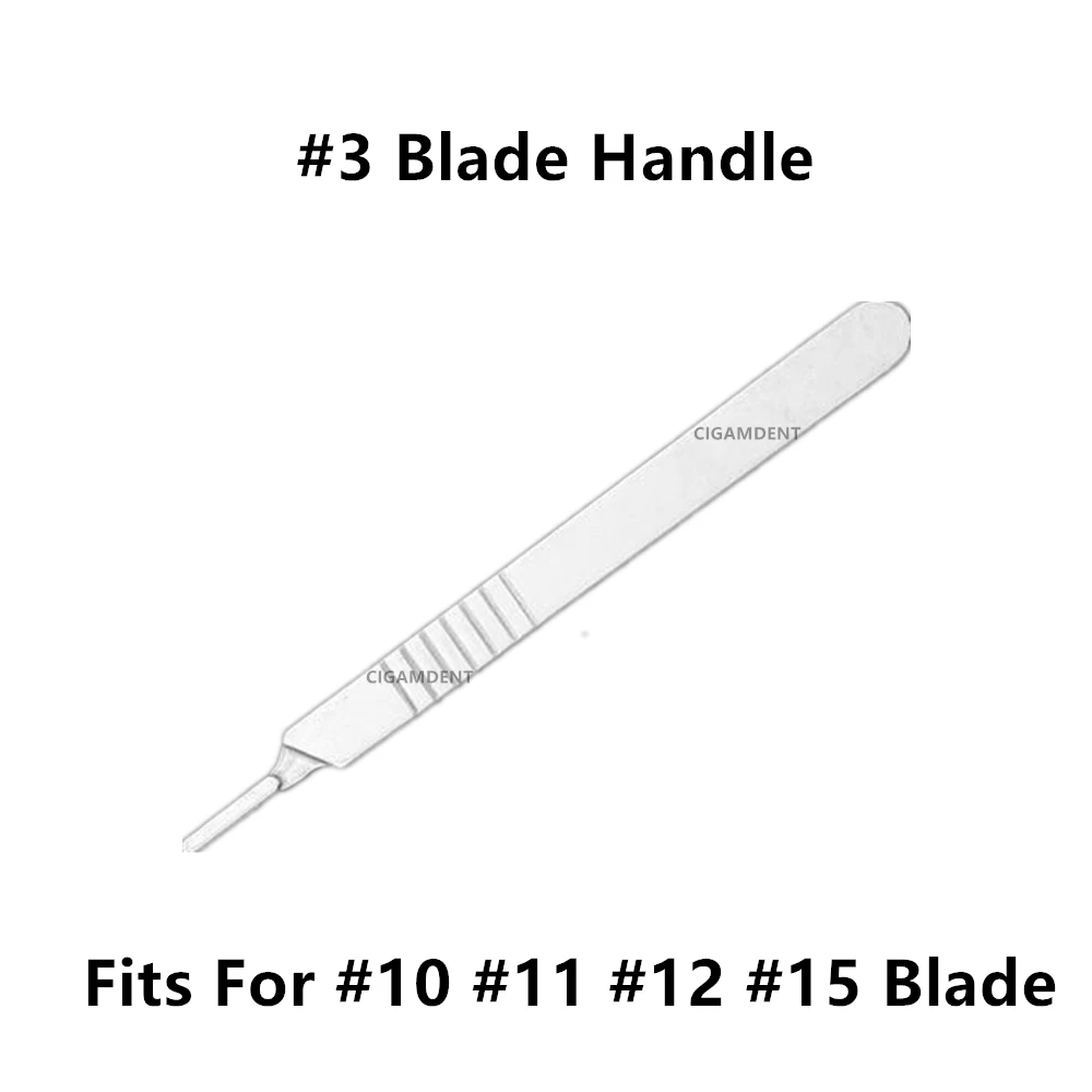 200Pcs Sterile Surgical Scalpel Blades +1Pc Scalpel Blade Handles #3 #4 Dental Medical Instruments