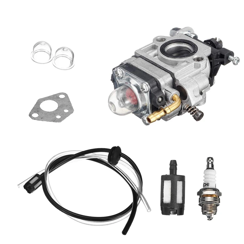 Motorcycle Carb Carburetor 15Mm 2 Stroke Carburettor For 43Cc 47Cc 49Cc 50Cc 52Cc Scooter ATV Dirt Bike Lawn Mower