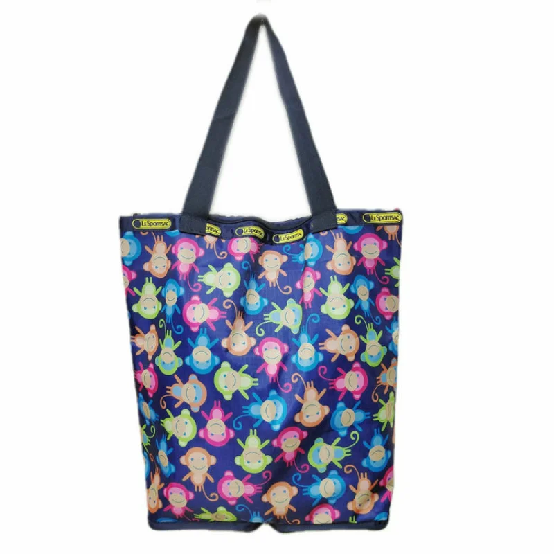 Waterproof PVC five-grid inner lining folding shopping bag portable storage bag foldable