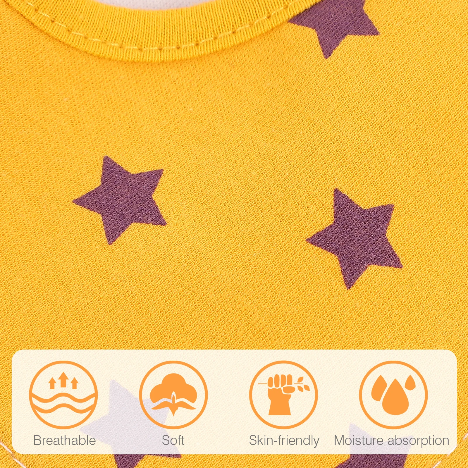 

5 шт., детские слюнявчики, водонепроницаемые хлопковые нагрудники для новорожденных, обеденные, 36 градусов защиты полотенец, легко складывающиеся детские нагрудники