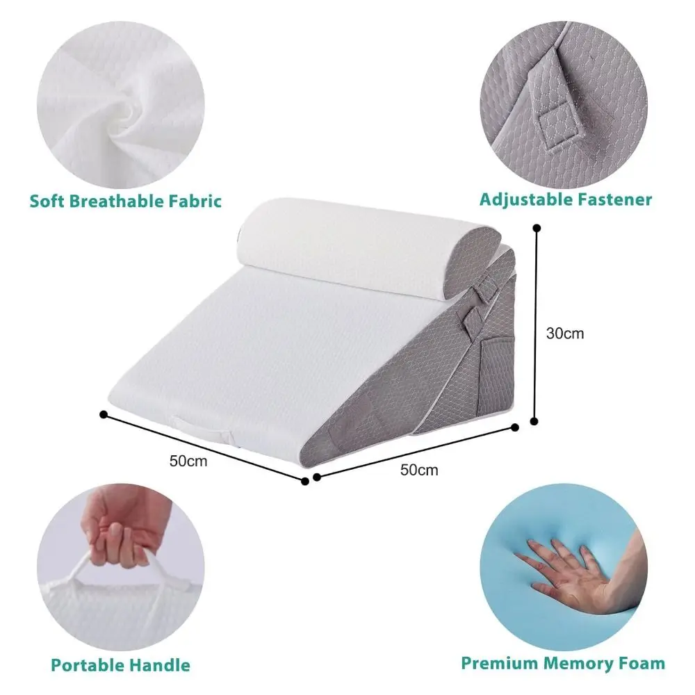 مريحة متعددة الوظائف إسفين الوسائد قابل للتعديل الإسفنج كرسي داعم للفقرات القطنية وسادة مثلث الظهر