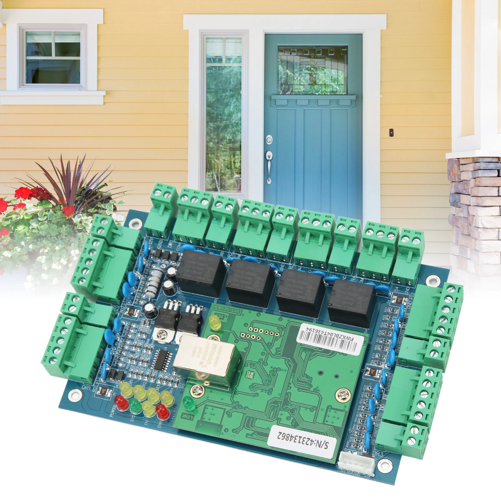 

4 Door Access Controller TCP IP Mode Stable Operation Access Wiegand Control Panel Board