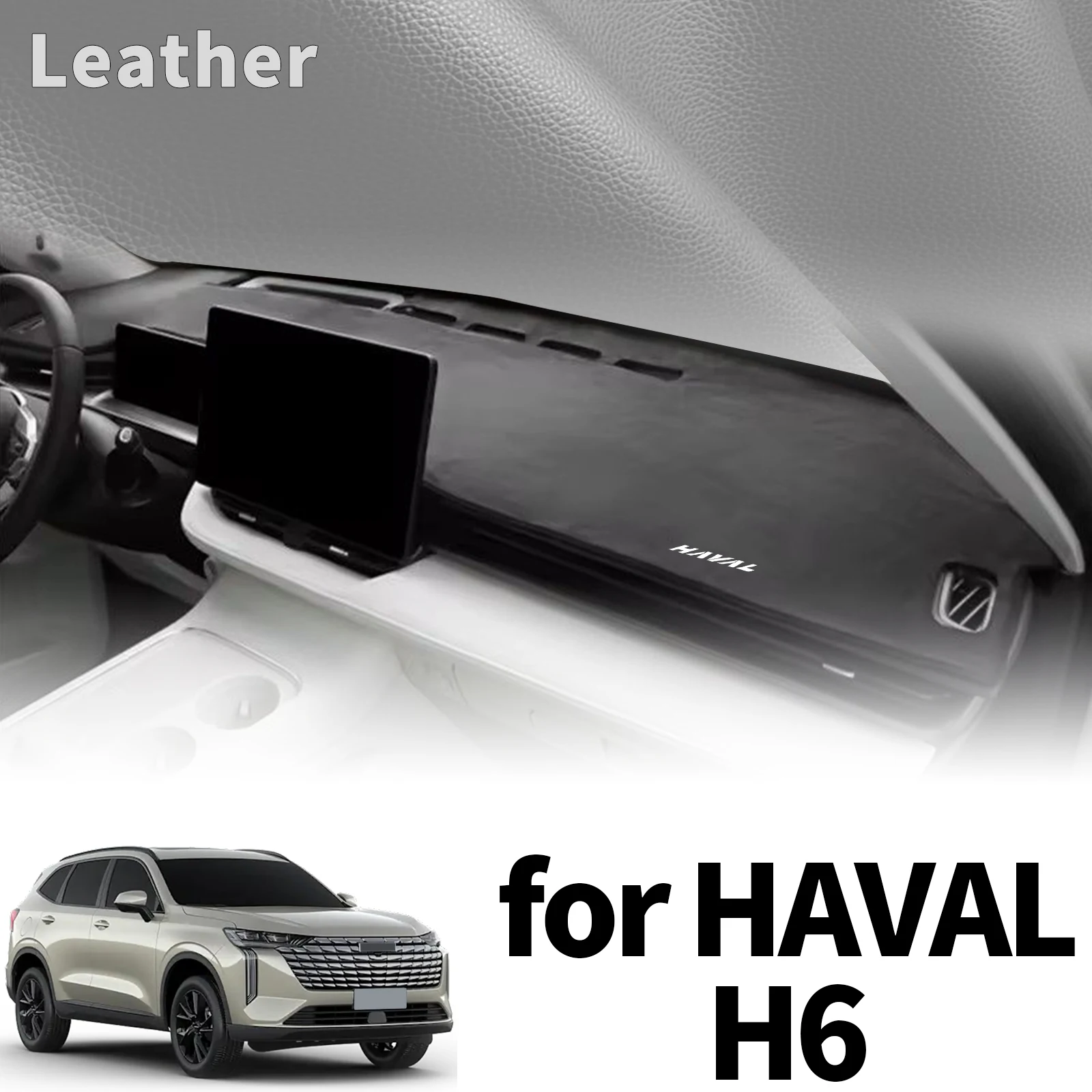 

for HAVAL H6 2026-2021 GT PHEV H6S New H6 4th Dashmat Dashboard Cover Pad Protective Carpet DashMat Sunshade Leather Accessories