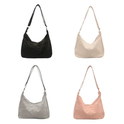 E74B Practical PU Crossbody Bag Casual Fashion Dumpling Purse Shoulder Bags for Daily Use Multiple Colors Available