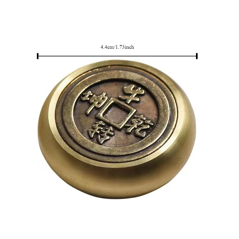 1pc Chinese Calligraphy Paperweight Brass Art Paperweights Holding Paper Flat Desktop Home Office For Chinese Painting Writing