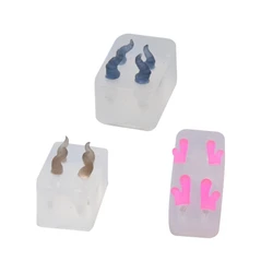Q0KE Portable Silicone Mold Durable Epoxy Resin Molds for Crafting Mini Animal Horns