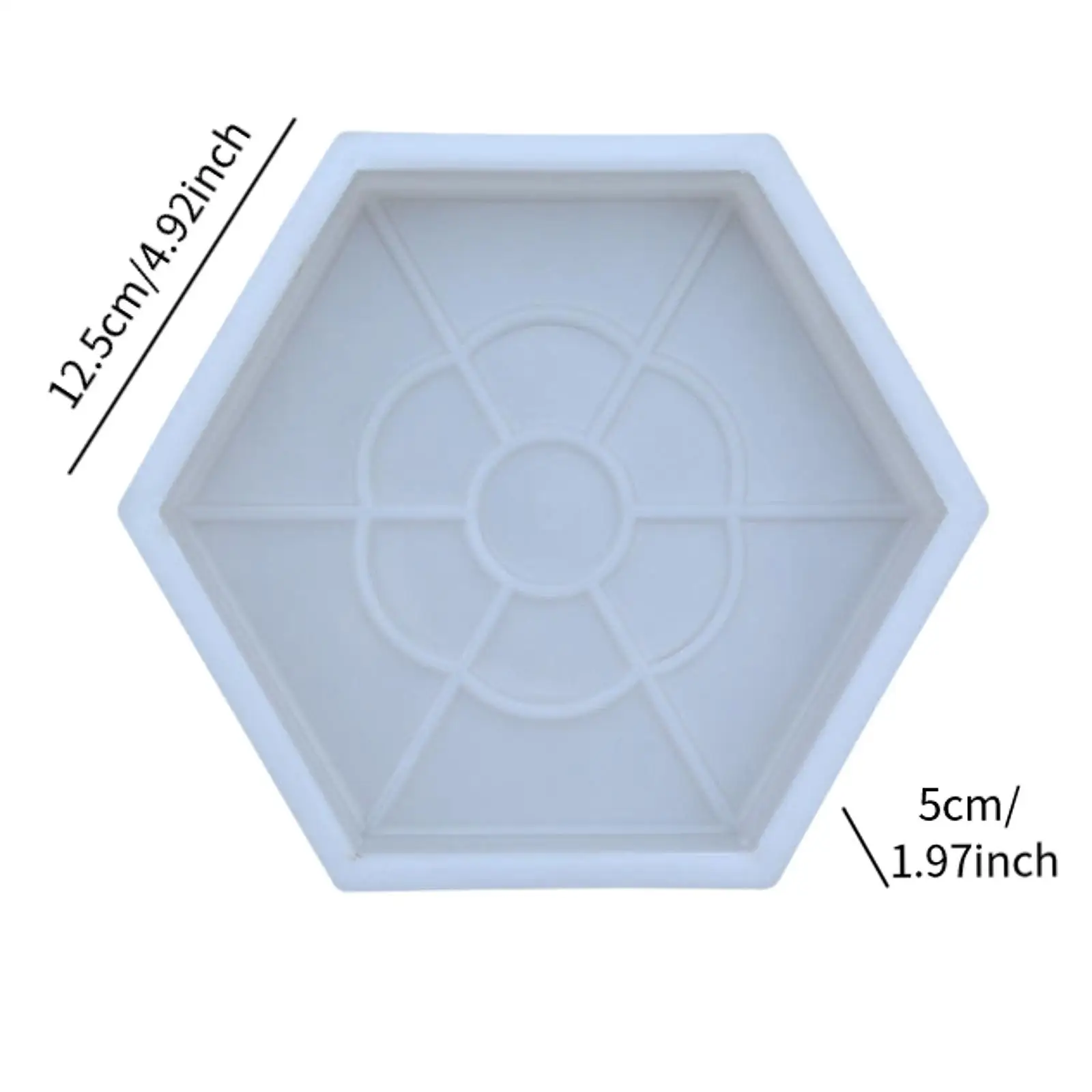 Cement Stepping Stone Paver Tool Decorate Sturdy Hexagon Paving for Backyard Brick Walkway Sidewalks Patio Stepping Stones