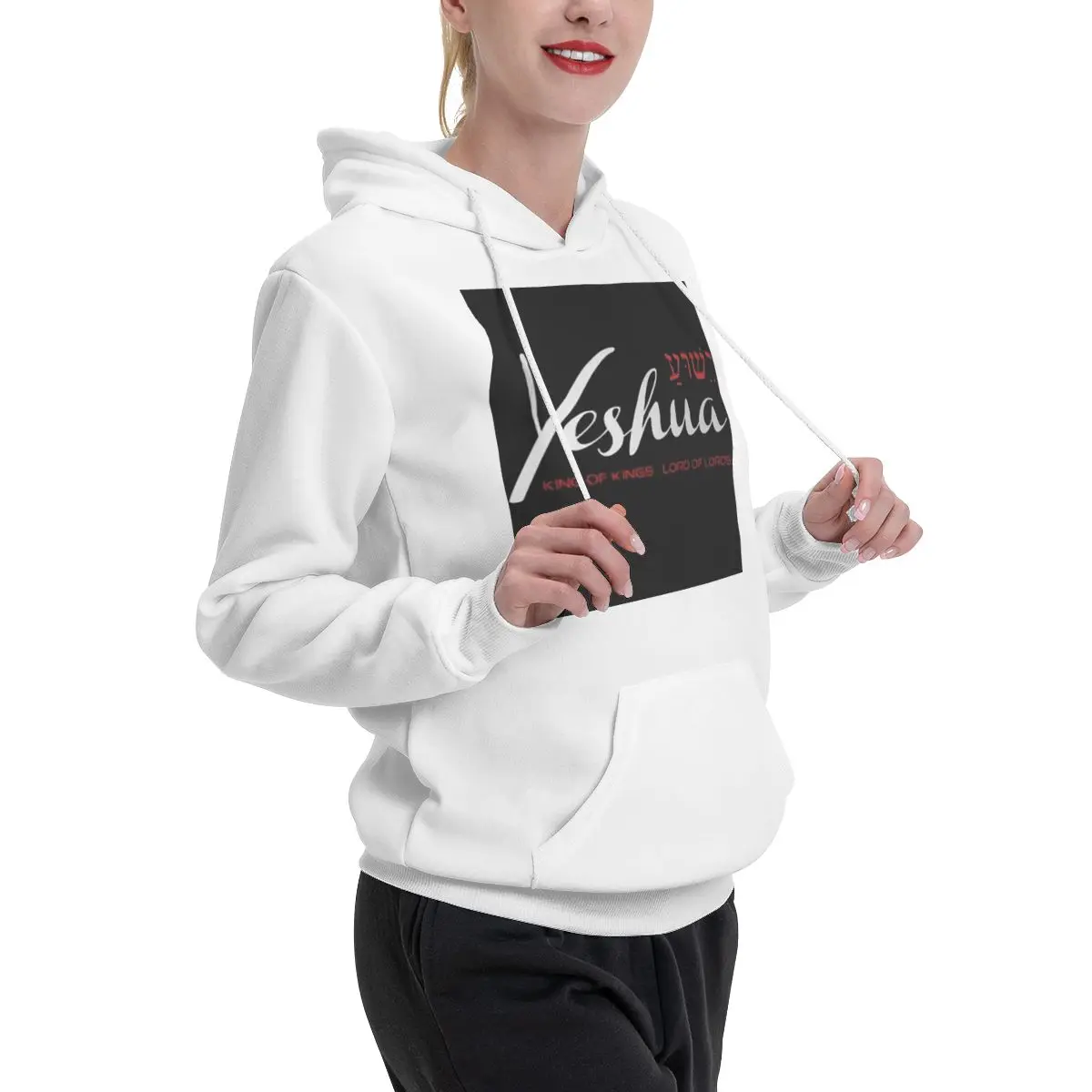 เสื้อฮู้ดคู่รักพระเยซูคริสต์ ยิชัว สำหรับผู้ชายและผู้หญิง สไตล์ลำลอง เสื้อสวมหัวแขนยาวแบบฮาราจูกุ เหมาะสำหรับฤดูใบไม้ร่วงและฤดูหนาว