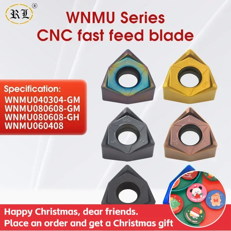 Rl Cnc Milling Blade Wnmu08 Machining Center Double-sided Carbide Aluminum Blade High Feed Milling Cutter Disc