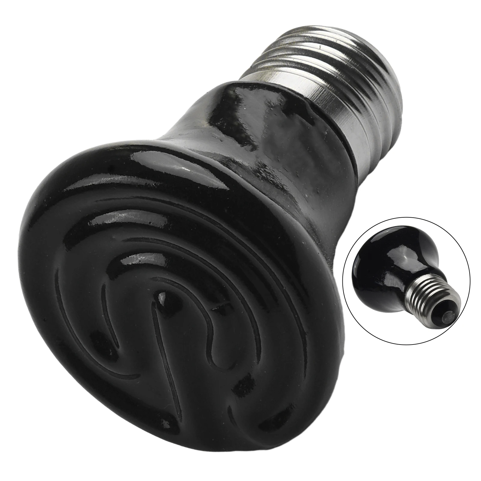 1 Pcs Heat Emitter Bulb 25W 50W 75W Infrared No Light Emitted Ceramic Alloy Electrical Black Ceramic 25W 50W 75W
