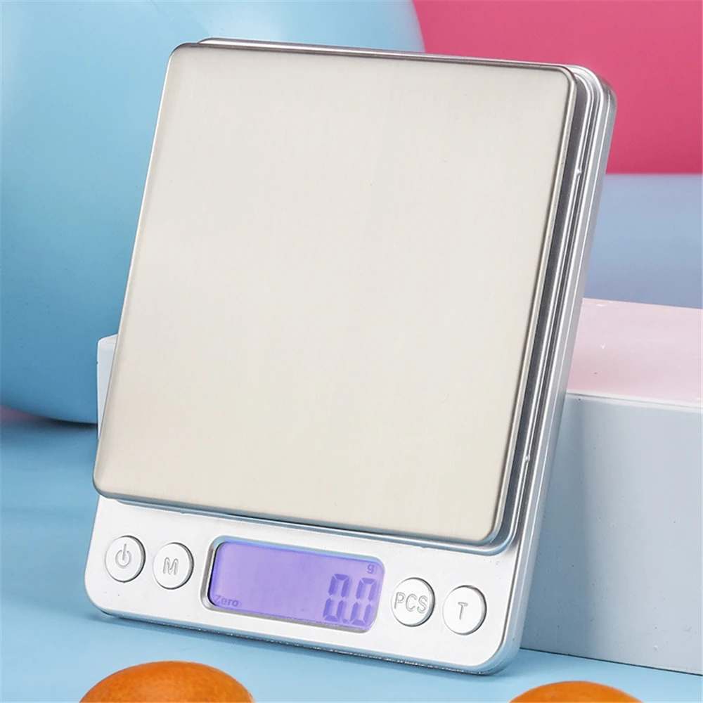 Digital Pocket Scale 3KG/0.1g Precision Stainless Steel Jewelry Coffee Kitchen Food Scale Weighing Balance for Baking Cooking