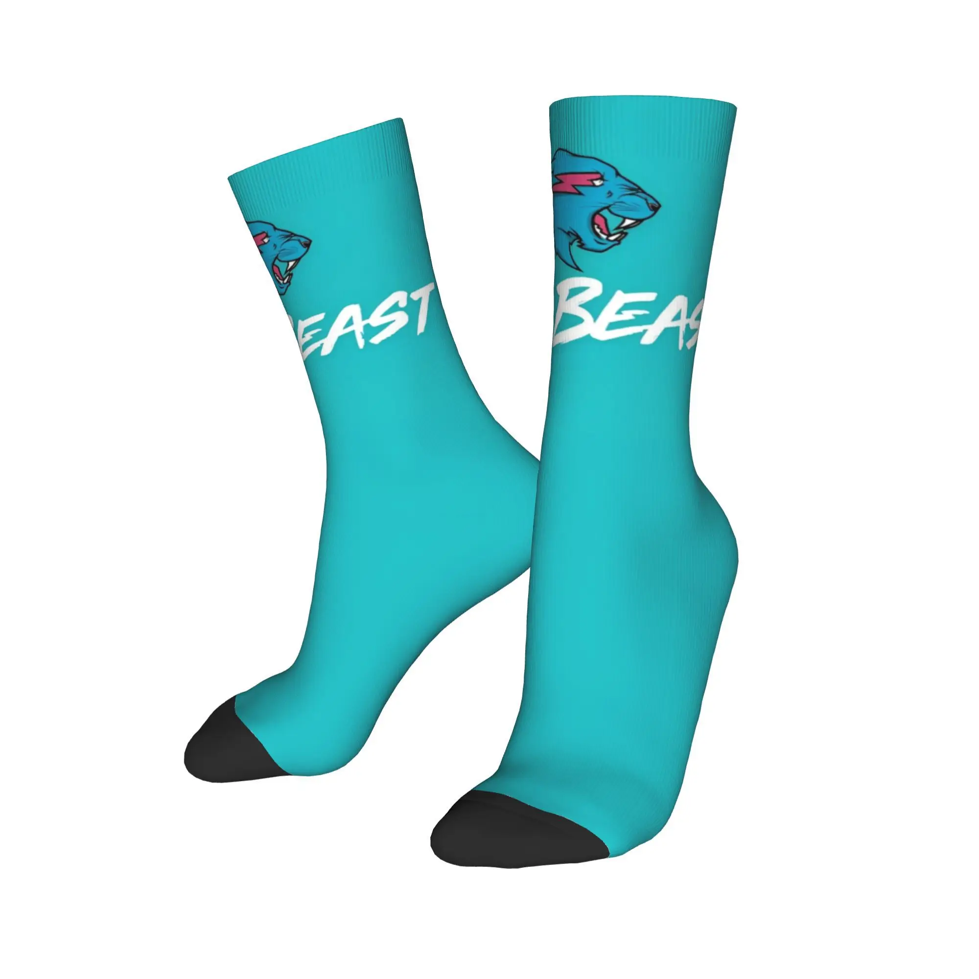 mr beasts Theme Design Socks Accessories for Unisex Non-slip Dress Socks