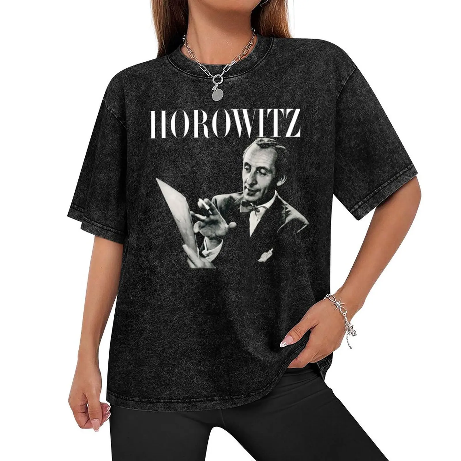 Vladimir Horowitz - Pianist T-Shirt anime clothes man clothes anime figures workout shirts for men