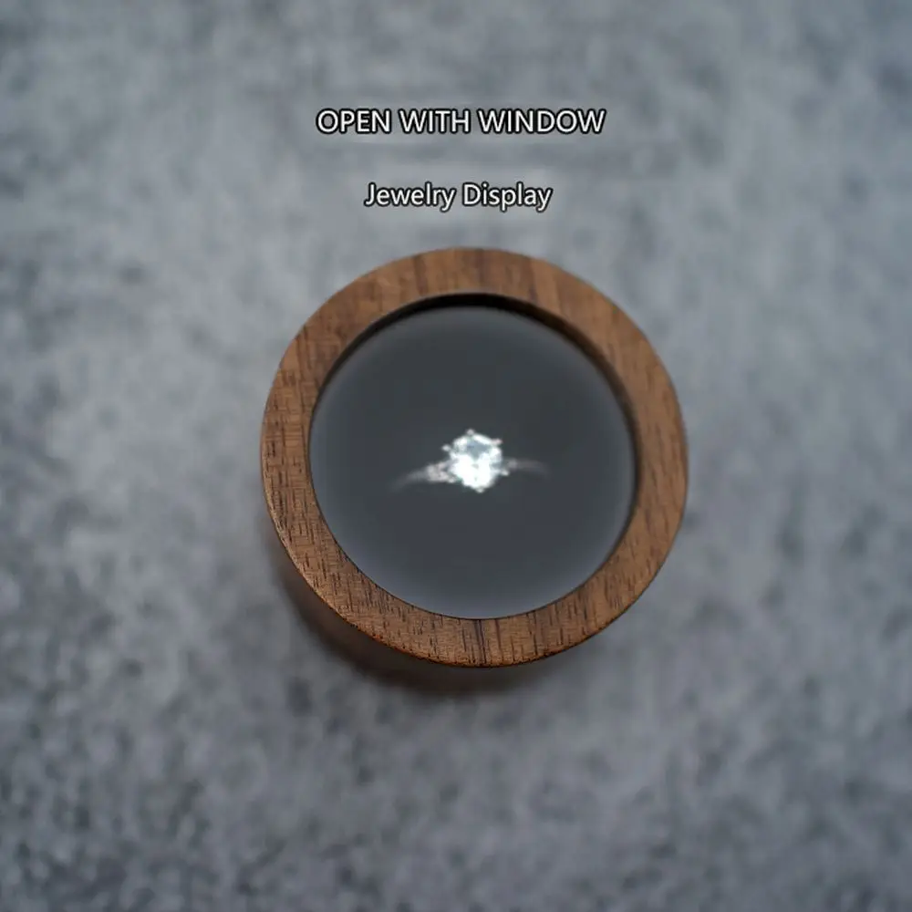 Rustieke houten geschenksieradendoos Verlovingsceremoniekast Voorstel Opbergdoos Ringdoos Presentatiedoos Ringdragerdoos