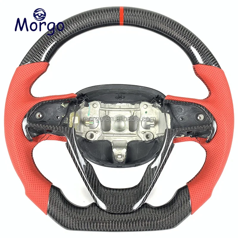 For JEEP Steering Wheel Customizing the Carbon Fibre Steering Wheel for Grand Cherokee Challenger Charger Durango Customizable