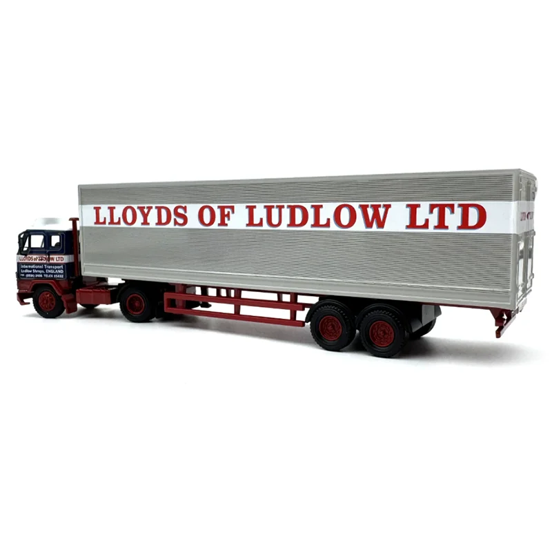 OXFORD 1/76 Scale F88/DAF 2800 Semi Trailer Truck Alloy Car Model Simulation Toy desktop Collection Gift Static Display view 3