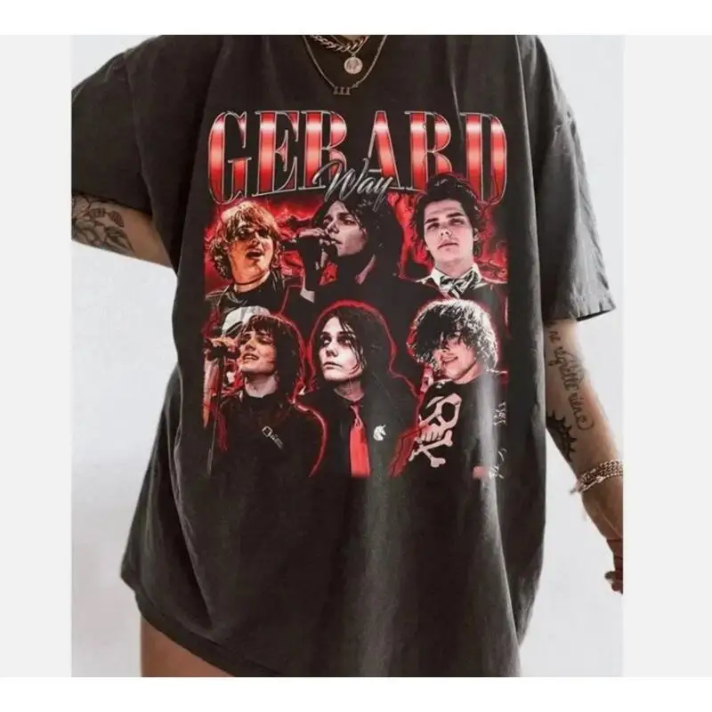 เสื้อยืดเจอราร์ด เวย์สไตล์วินเทจมายเคมิคอลโรแมนซ์แบนด์ที S-45XL