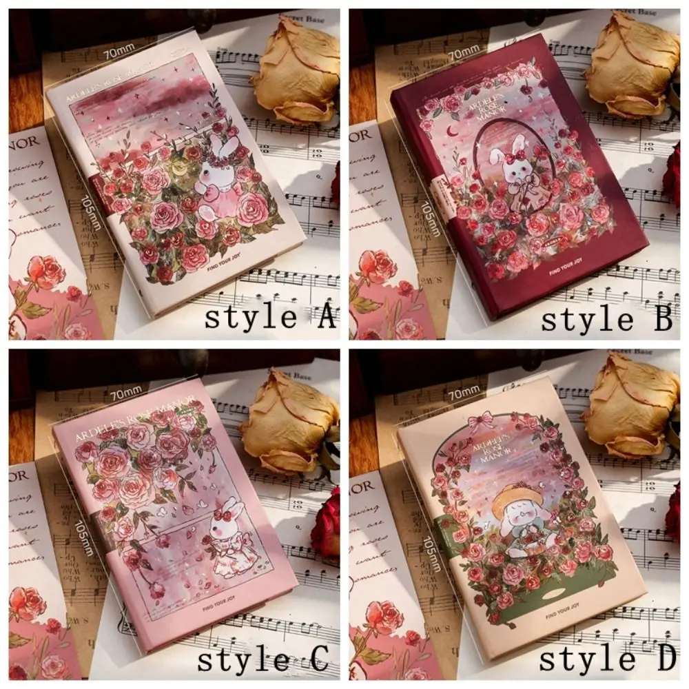Kawaii Briefpapier A7 Mini Notebook Tragbare Exquisite Taschenbuch Nette Süße Rosa Rose Student Tagebuch Schule