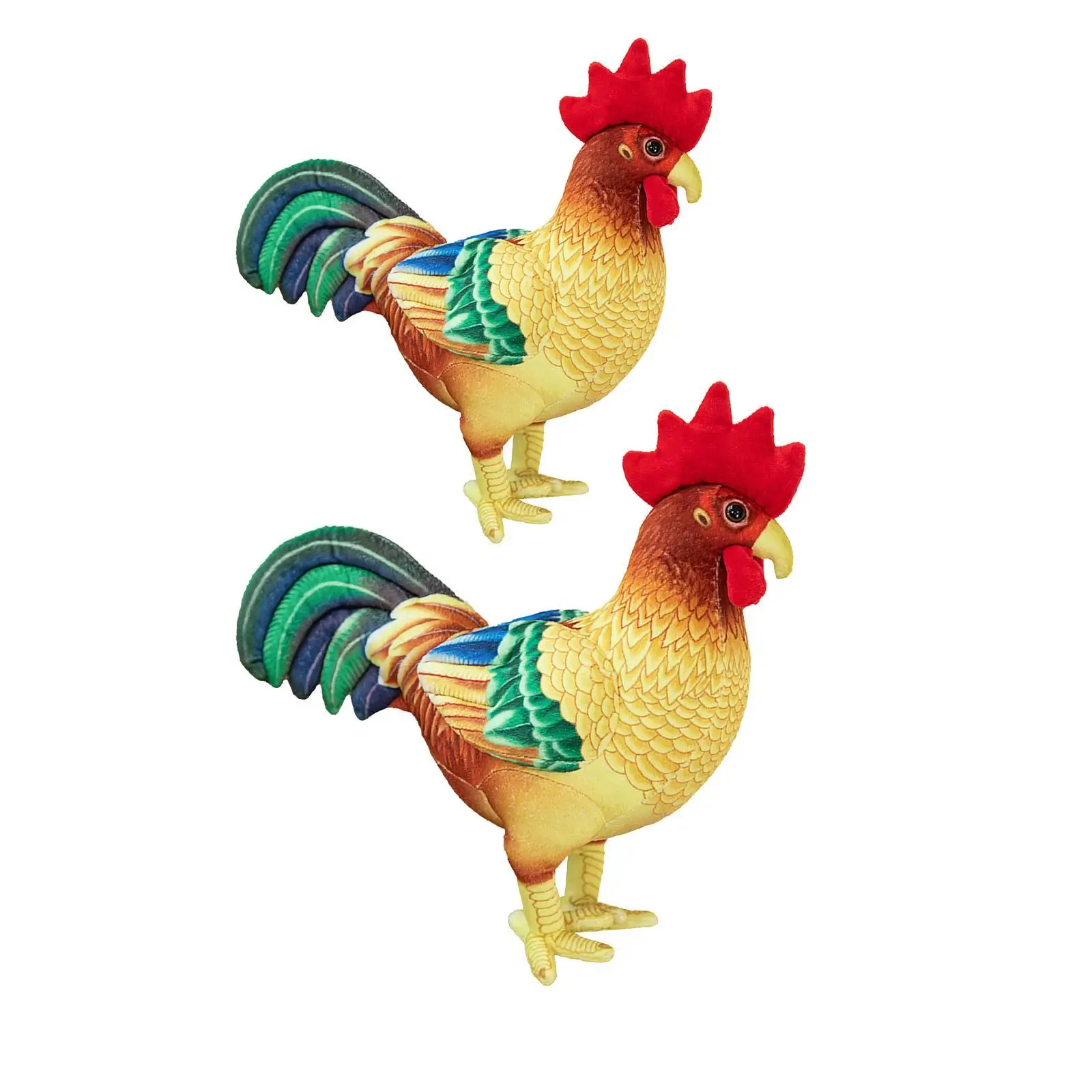 Rooster Plush Toy Cartoon Collectible Home Decoration Soft Comfortable Rooster