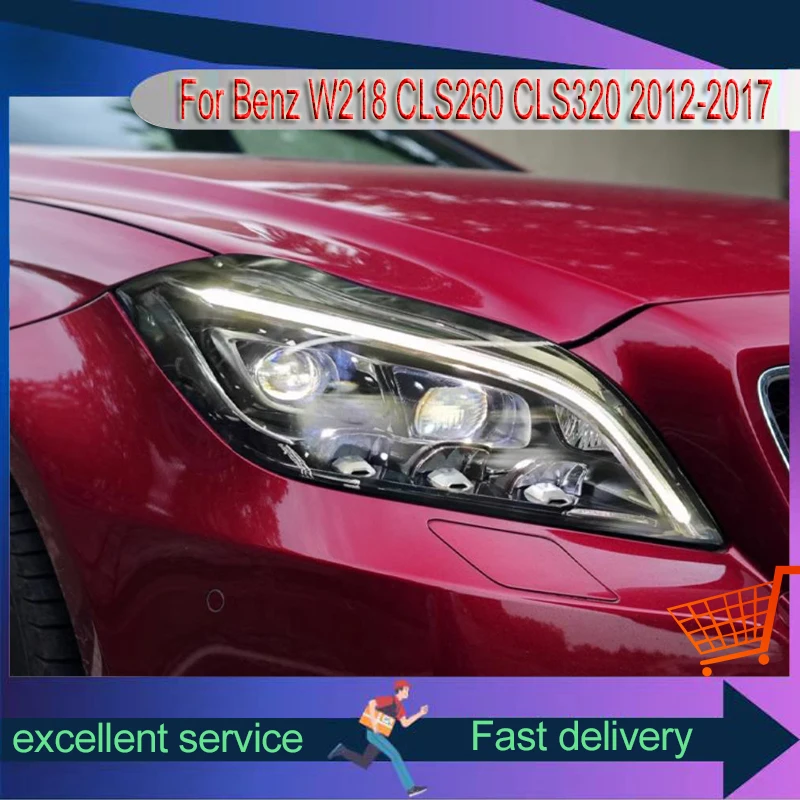 Car Parts For W218 Mercedes Benz CLS260 CLS320 2012-2017 Headlight Upgrade Daylight LED DRL Auto Front Lamp Vehicles Accessories