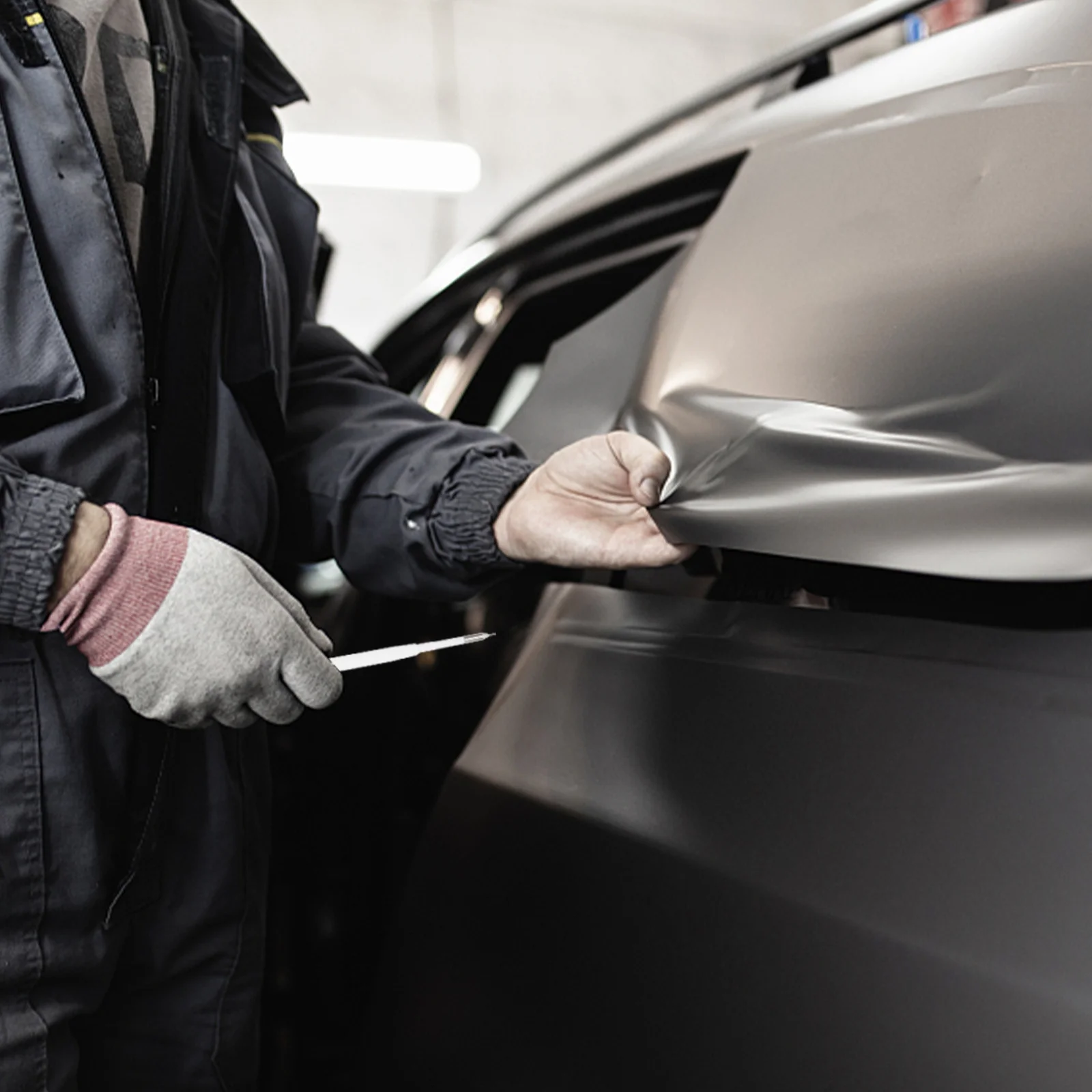 10 قطعة عبوات أقلام تحرير الهواء للسيارة الفينيل فيلم تركيب فقاعة أداة إزالة الصواميل الحرف إزالة الأعشاب الضارة ملحق قابل للسحب الهواء #4